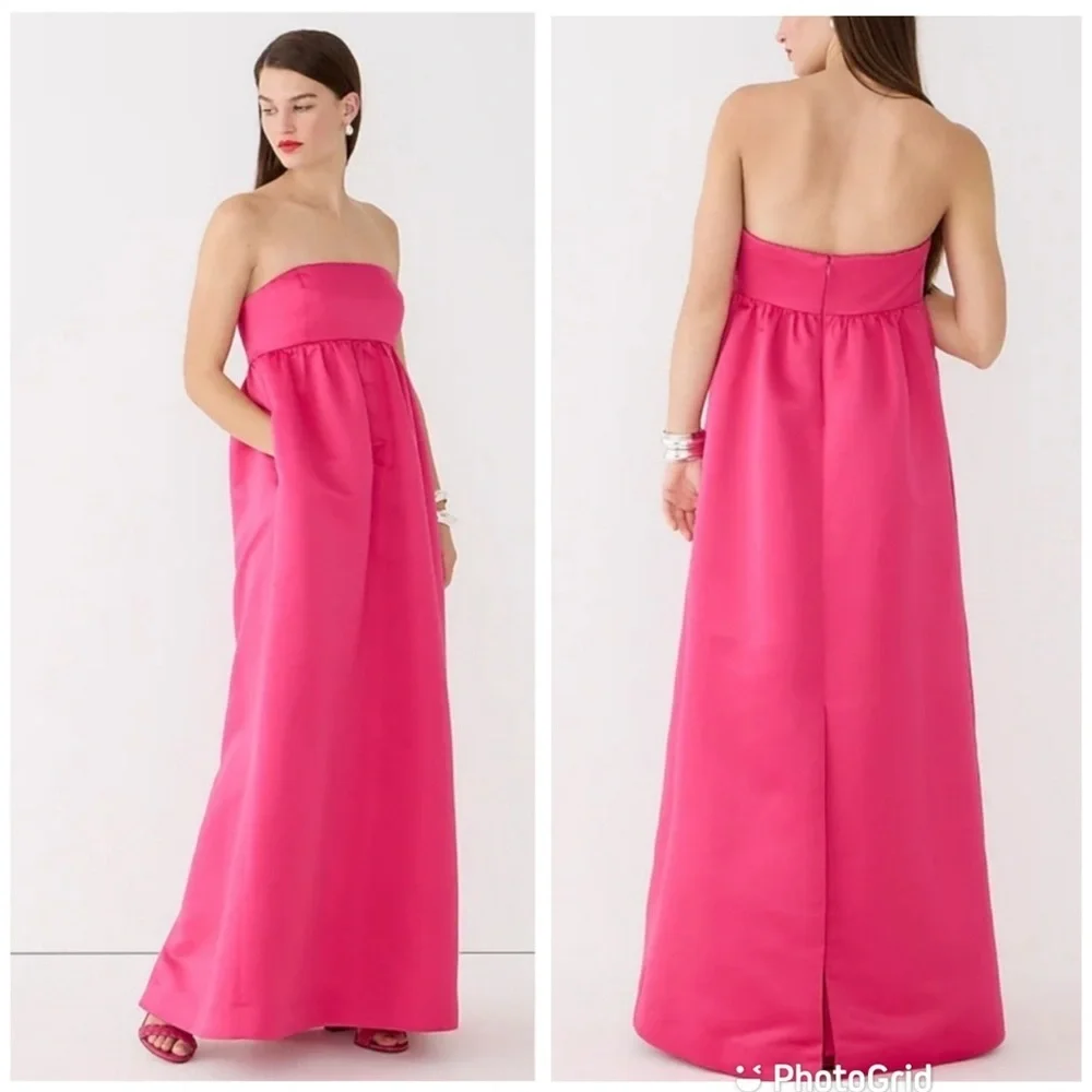 NWT J.Crew Collection Limited-Edition Strapless Dress in Duchesse Satin